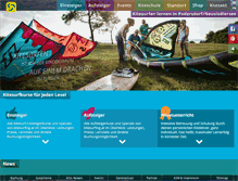 Tablet Screenshot of kitesurfing.at